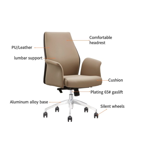 Wholesale Ergonomic Comfortable Leather Office Visitor Chair(YF-B070)