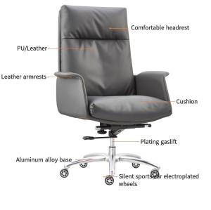 Modern Leather Swivel Chair | Comfortable Ergonomic Chair For Office China Supplier(YF-B096)