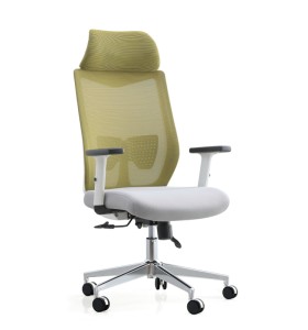 High Back Office Mesh Executive Chair With Aluminum Base And Armrest(YF-A237)