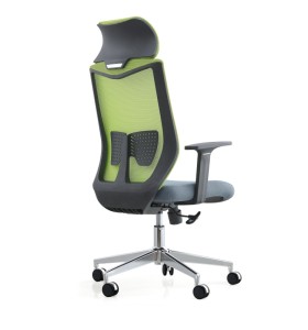 Chaise de direction en maille de bureau à dossier haut avec accoudoir fixe en PP (YF-A237-1)