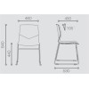 Weißer stapelbarer Stuhl | Moderner Schulungsstuhl für Bürolieferanten in China (YF-PX01W)