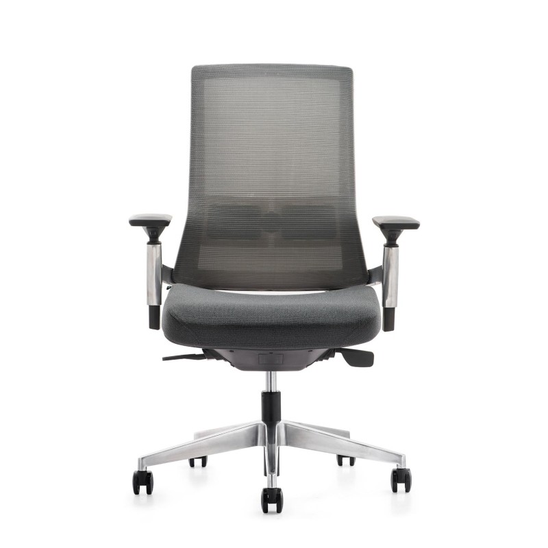 Silla de trabajo de malla de oficina central con base de aluminio (YF-A681BA)