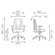 Mesh Back Task Chair | Swivel Chair With Nylon Base For Home Office in China Supplier(YF-683B-20)