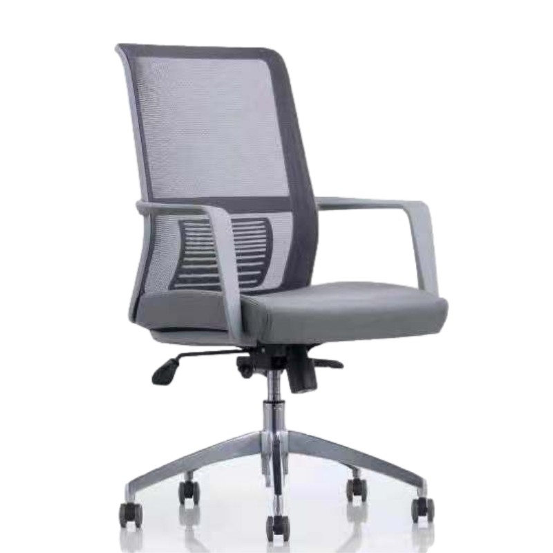 Middle Back Office Mesh Task Chair With Aluminum Base(YF-6628S)