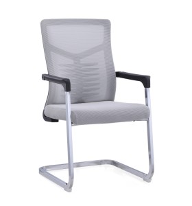 Chaise de travail en maille de bureau en gros avec pied en forme d'arc (YF-C236)