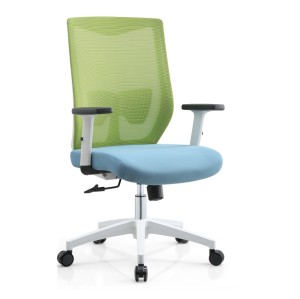 Middle Back Task Chair |  Mesh Swivel Chair With PA Base For Home Office Supplier in China