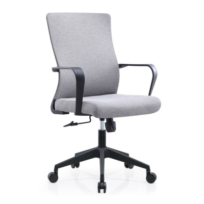 Chaise de tâche grise | chaise pivotante de maille avec des bras pour fournisseur de bureau China