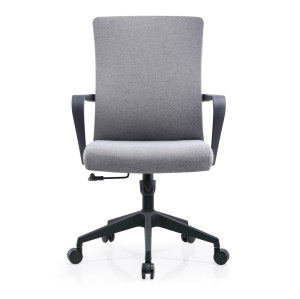 Chaise de tâche grise | chaise pivotante de maille avec des bras pour fournisseur de bureau China