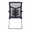 Gray Office Chair | Mesh Conference Chair With Bow-shaped Frame For Home Office Supplier in China