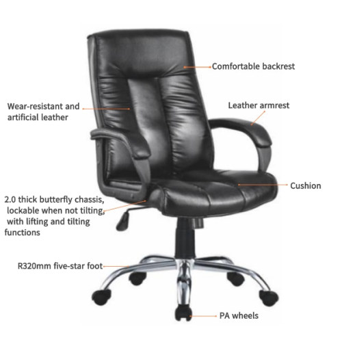 Comercio al por mayor moderna silla de oficina ejecutiva de cuero con respaldo alto (YF-A239)