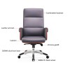 Wholesale PU Leather Executive Office Chair | High-back Swivel Chair (YF-A335)