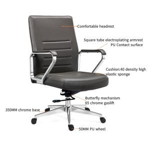 Wholesale PU Mid-back Task Office Chair | Swivel Chair Supplier in China(YF-B910)