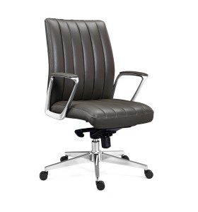 Wholesale Leather Mid-back Executive Office Chair (YF-B909)