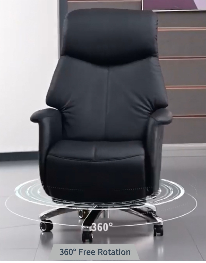 Wholesale Leather Ergonomics Executive Office Chair | 360°rotation and 165°Lie down