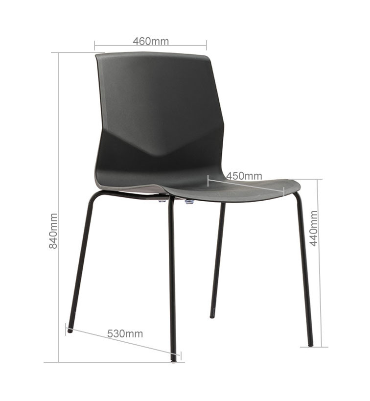 卸売スプレーおよび積み重ね可能なトレーニング会議椅子 (YF-PX03B-1)