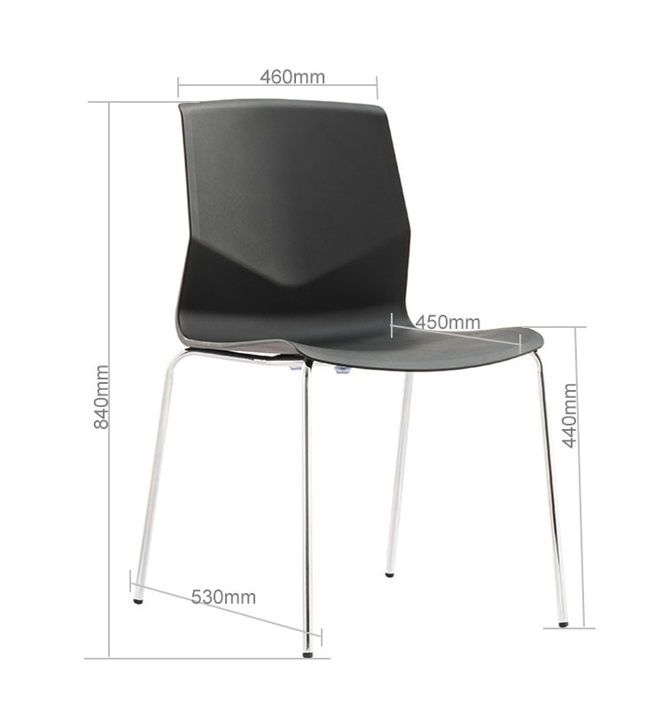 卸売電気メッキ積み重ね可能なトレーニング会議椅子 (YF-PX03B)