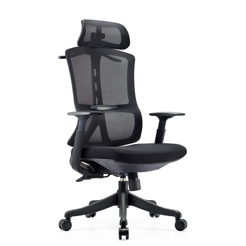 High Back Black Chair | Mesh Reclining Chair With Ergonomic Design For Office Supplier (YF-A2203-1)