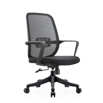 Middle Back Black Chair | Mesh Task Chair With PP Back Frame For Office Supplier in China(YF-B2209)