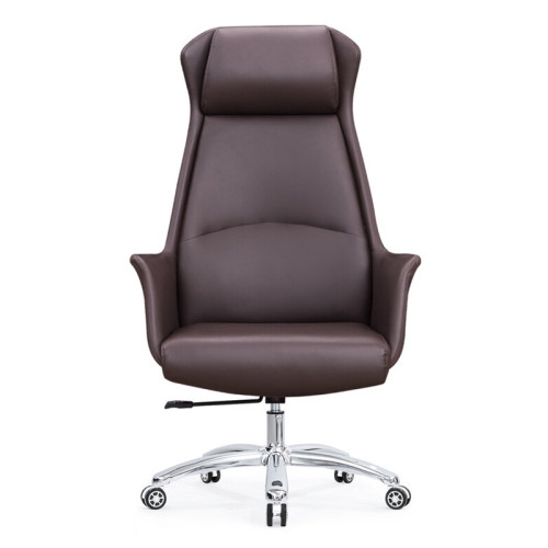 Office Comfortable Chair | Leather Executive Chair With Wheels For Home Office Supplier