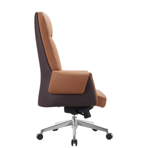 Bürostuhl aus Leder mit hoher Rückenlehne | Sitz- und Rückenkissen für den Lieferanten von Chefsesseln