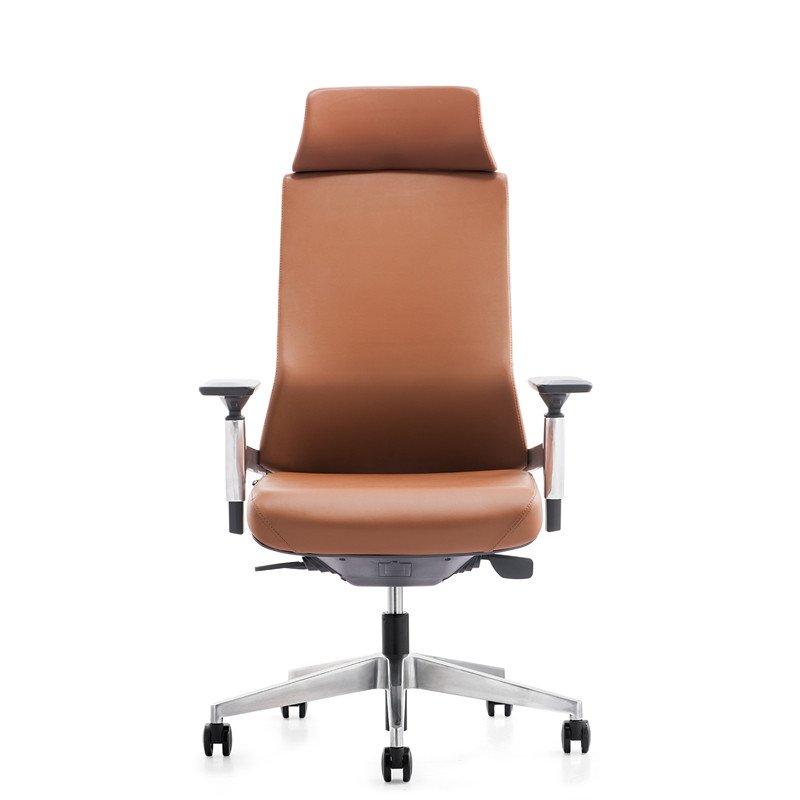 High Back Office Leather Executive Chair With Aluminum Base(YF-A88BA-20)