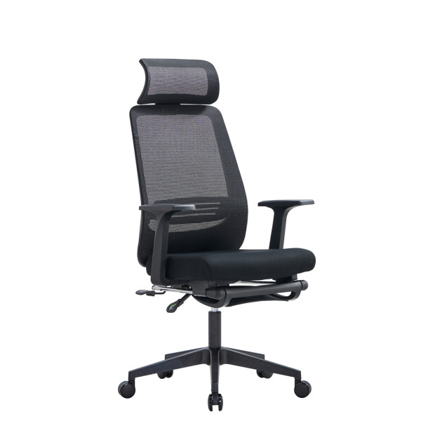Chaise pivotante en maille | Chaise de direction avec repose-pieds pour fournisseur de bureau en Chine (YF-A616-3)