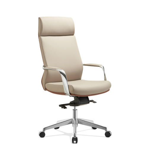Chaise de bureau ergonomique en cuir |  China chaise exécutive avec soutien lombaire fournisseur