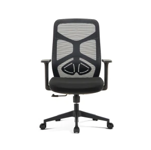 Mesh Task Chair | Mid-Back Swivel Chair With Arms For Office Supplier in China(YF-B666)