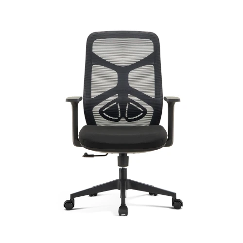 Mesh Task Chair | Mid-Back Swivel Chair With Arms For Office Supplier in China(YF-B666)