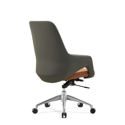 Middle Back Ergonomic Chair  | Leather Swivel Task Chair For Office China Supplier(YF-B361)