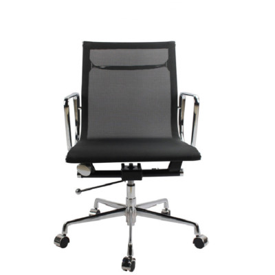 Task Office Chair | Middle Back Office Mesh Chair With Aluminum Base Supplier in China