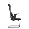 Modern Black Guest Chair | Mesh Chair With Fixed Arms For Office China Supplier(YF-C2233)