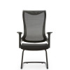 Modern Black Guest Chair | Mesh Chair With Fixed Arms For Office China Supplier(YF-C2233)