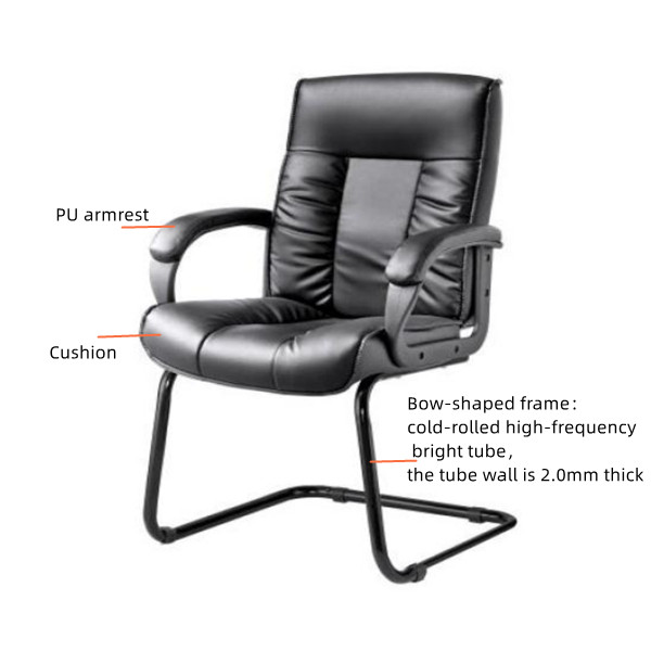 卸売モダンレザー人間工学に基づいた会議椅子 (YF-C239)