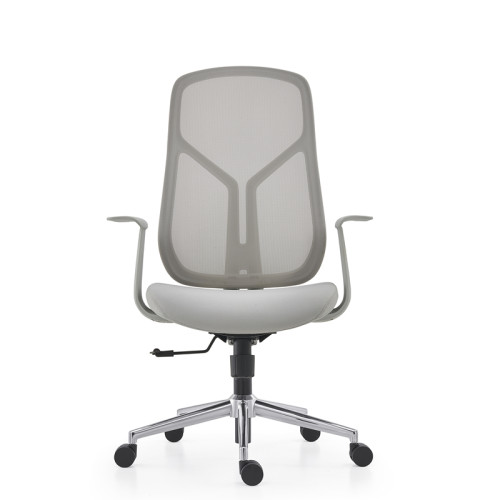 Сетчатое рабочее кресло | Поворотный рабочий стул со средней спинкой и подлокотником для офисного поставщика