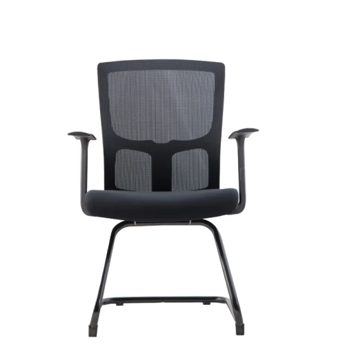 Mesh Conference Room Chairs | Mid-Back Chair Without Wheels For Office China Supplier