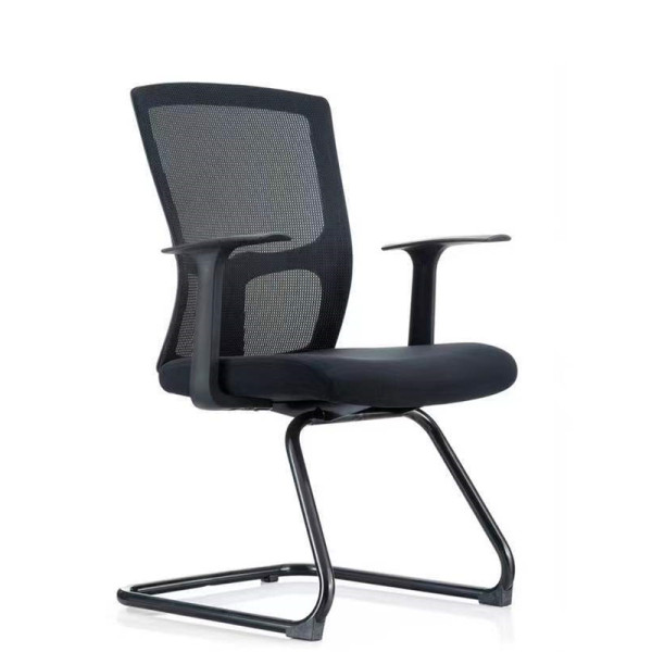 Mesh Conference Room Chairs | Mid-Back Chair Without Wheels For Office China Supplier