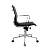 Wholesale Mid-Back Leather Task Chair With Aluminum Armrests For Office Supplier