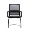 Black Conference Chair | Conference Room Chair With Fixed Armrest For Office Supplier