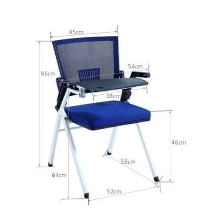 Chaise de formation pliable de bureau moderne Y&F, tablette en aluminium avec PP (LY-K1-D)