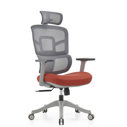Gray comfortable chair | Ergonomic Swivel Chair With Lumbar Support For Office Supplier