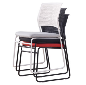 Middle Back Mesh Office Training Chair With Black Powder Coating  Base(YF-X-06)