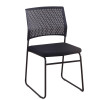 Middle Back Mesh Office Training Chair With Black Powder Coating  Base(YF-X-06)