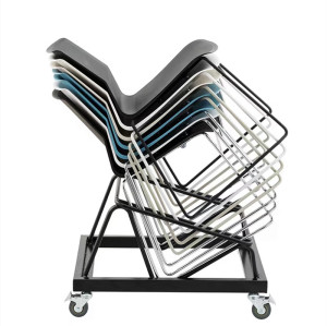 Chaise de salle de formation | chaise empilable avec coussin doux pour le fournisseur de bureau
