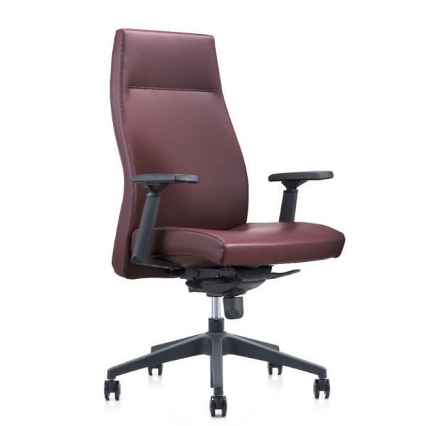 Y&F High-back Office Swivel Chair with Plastic height adjustable armrest, Plastic base (YF-820-02)