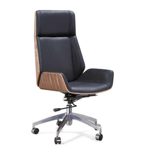 Y&F High back PU Office Swivel Chair with Plastic cover, Chrome base.(YF-D001)