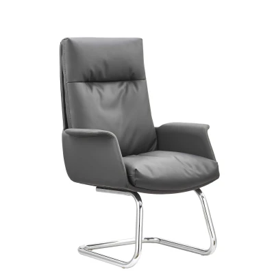 Wholesale Modern Leather Office Conference Chair Without Wheels (YF-C096)