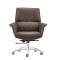 Swivel Leather Task Chair | Mid-Back Ergonomic Chair For Home Office China Supplier