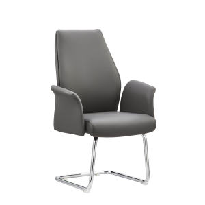 Comfortable Waiting Room Chair | Modern Leathe Guest Chair Without Wheels Supplier