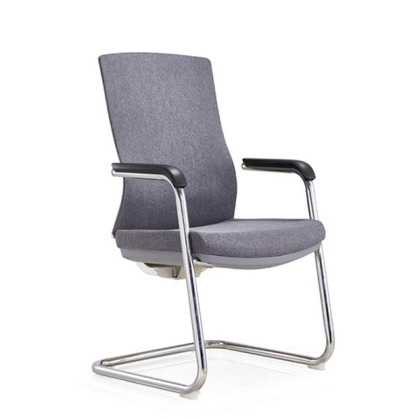 Großhandel Büro-Gästestuhl mit mittlerer Rückenlehne, Metallrahmen und weicher PU-Armlehne (YF-C30)